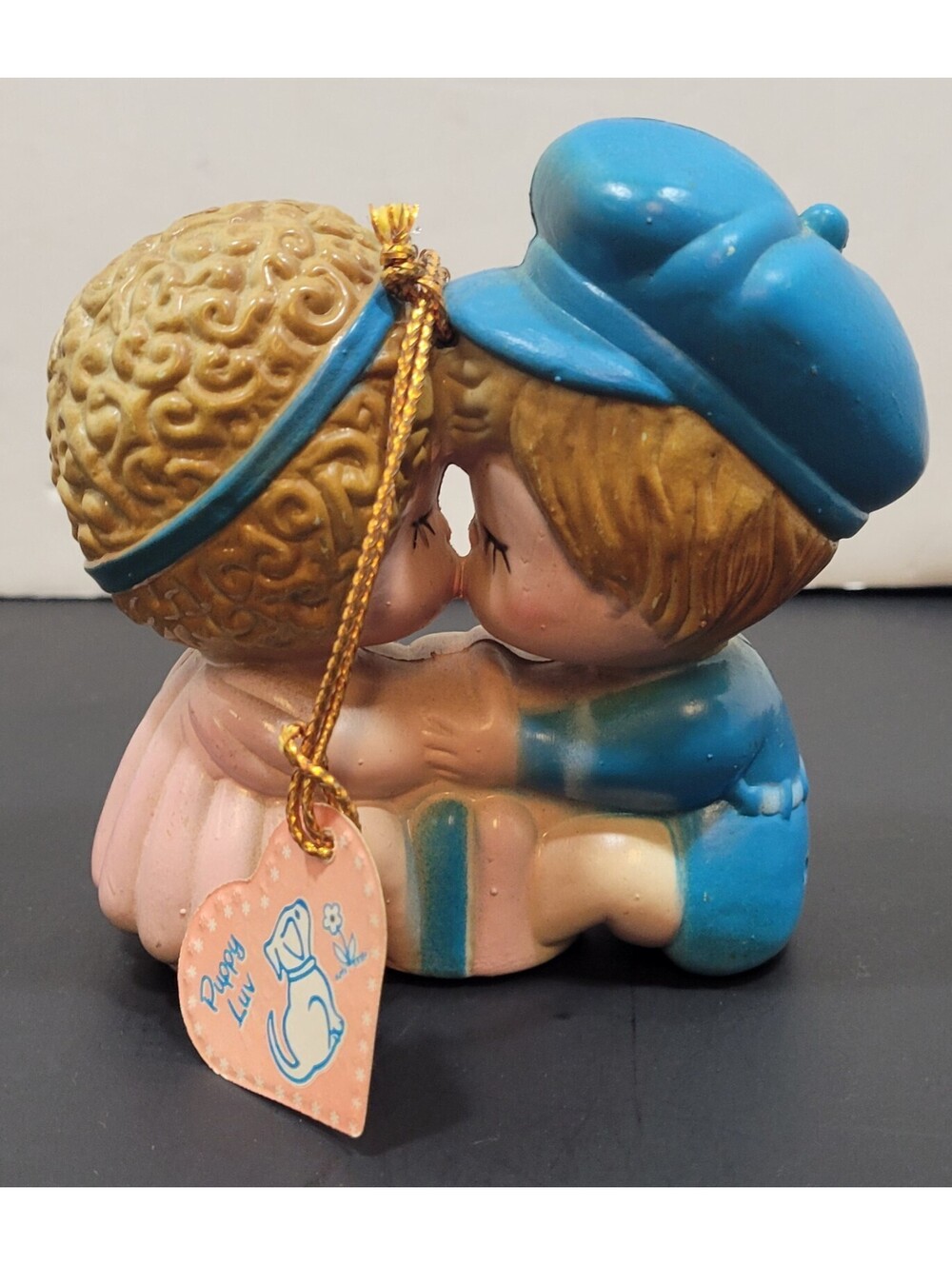 Vtg DeLagar "Puppy Luv" Boy & Girl Plastic Pomander Room & Closet Freshner #843